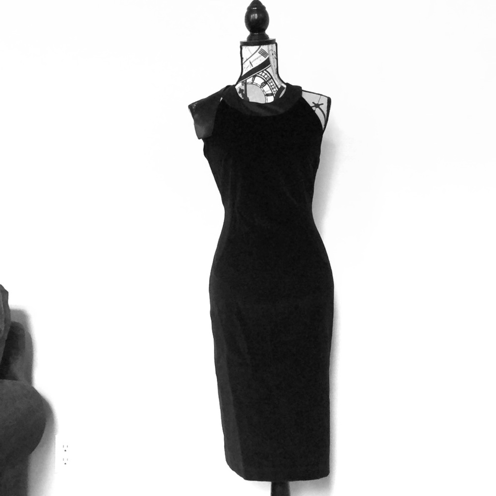 Simple Black Evening Dress